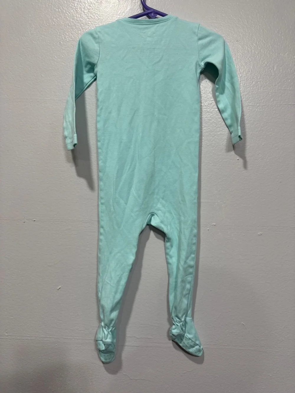 Primary Baby unisex sleepsuit footie mint color size 12-18 months organic cotton - Picture 2 of 5